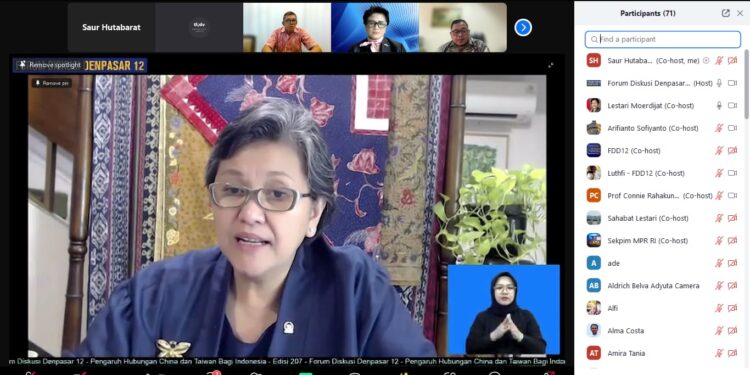 Lestari Moerdijat: Indonesia Harus Waspadai Dampak Konflik Tiongkok-Taiwan