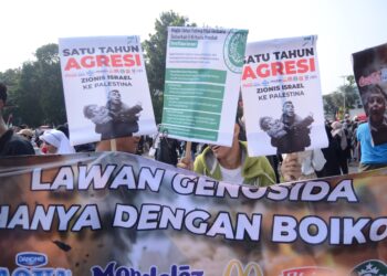 Setahun Genosida, YKMI serukan Jangan Lupakan Palestina dengan Terus Boikot Produk Terafiliasi