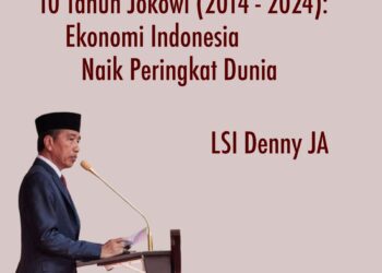 Ekonomi Indonesia Naik Peringkat Dua Selama 10 Tahun Jokowi