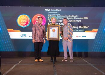 Konsisten Menajaga Pelayanan Kepada Nasabah, bank bjb Raih Penghargaan Indonesia Customer Service Quality Award 2024