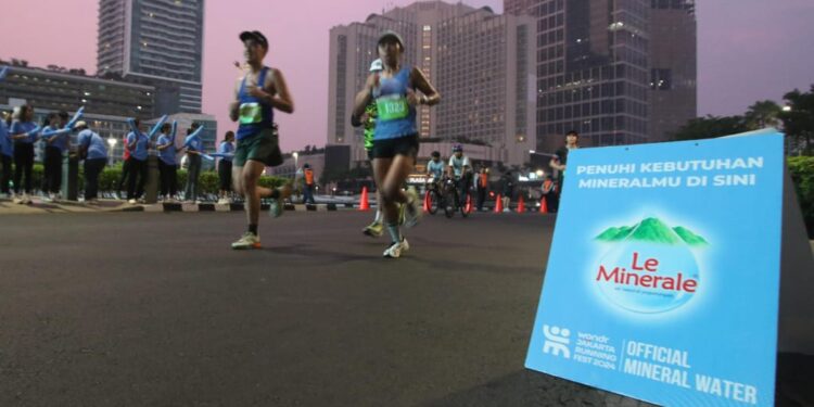 Le Minerale sebagai official mineral water di JRF 2024