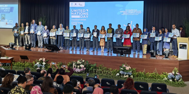 Pemerintah dan PBB Luncurkan Prangko Peringatan Hari PBB, Dorong Kreativitas Pemuda untuk Masa Depan Berkelanjutan