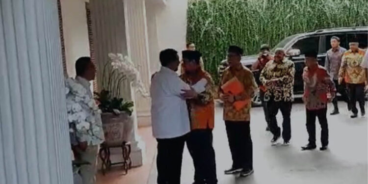 Elite PKS Temui Presiden Terpilih Prabowo Subianto di Kertanegara