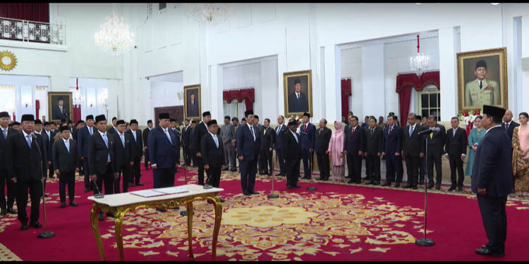 Prabowo Subianto Lantik Jajaran Wakil Menteri Kabinet Merah Putih, Gaspol Kerja