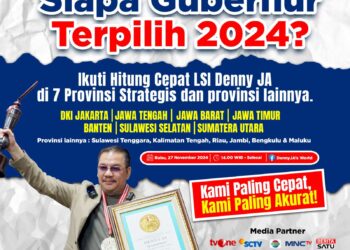 Facebook Denny J.A’s World Siarkan Quick Count LIVE 7 Provinsi Terbesar