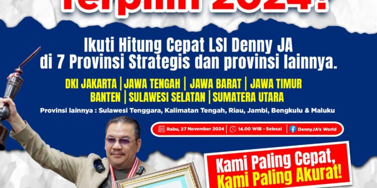 Facebook Denny J.A’s World Siarkan Quick Count LIVE 7 Provinsi Terbesar