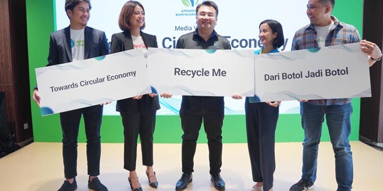 Amandina Bumi Nusantara Bersama Para Mitra Gencar Mendorong Laju Daur Ulang Kemasan Plastik Bekas Pakai