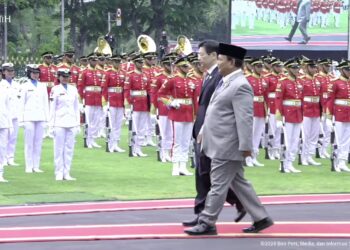 Prabowo Terima PM Singapura dengan Upacara Jajar Kehormatan dan Iringan Pasukan Berkuda