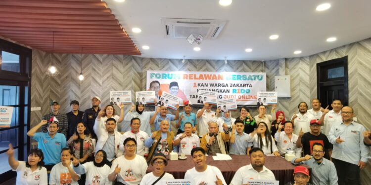 Relawan Merah Putih Janji Kampanye Bersih Tanpa Dana Judi Online demi Jakarta yang Lebih Baik