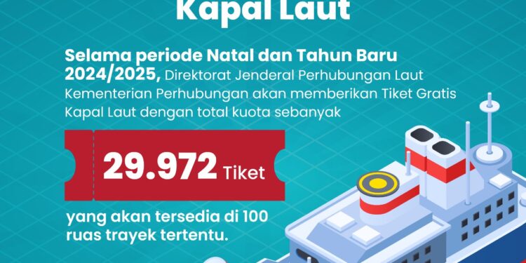 Siapkan KTP dan KK! Tiket Kapal Laut Gratis dari Kemenhub Sudah Dibuka