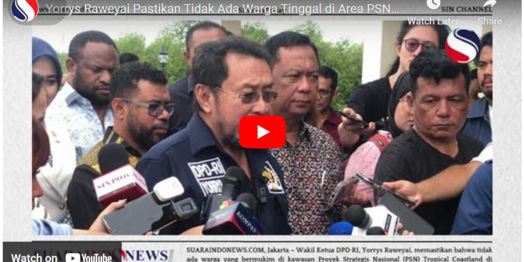 Yorrys Raweyai Pastikan Tidak Ada Warga Tinggal di Area PSN Tropical Coastland Tangerang