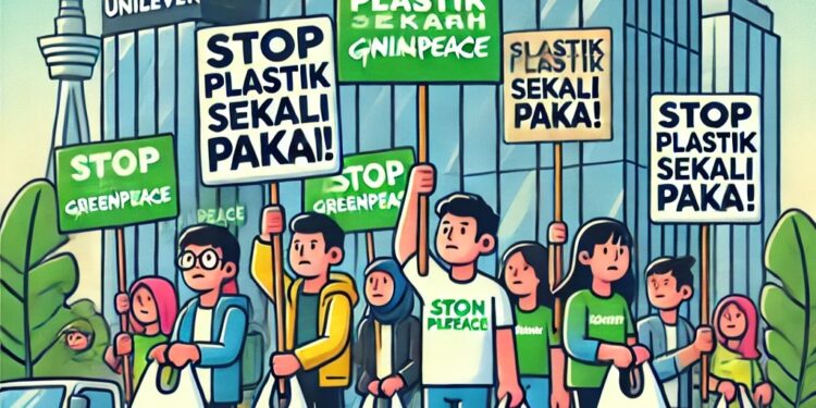 Greenpeace Balikin Sampah Plastik ke Unilever: “Ayo, Tanggung Jawab Dong!”
