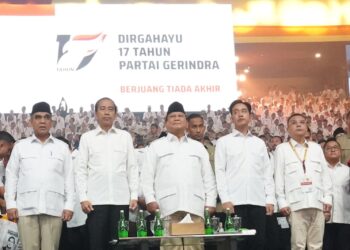 Momen Jokowi Serukan “Siap Pak!” ke Prabowo di HUT Gerindra, Riuh Tepuk Tangan Meriahkan Acara