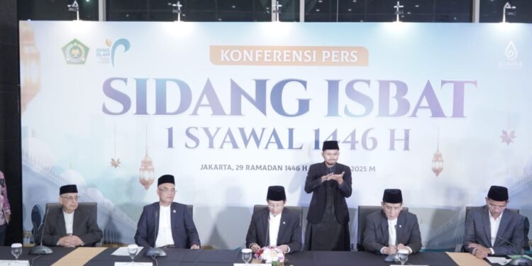 Sidang Isbat Tetapkan 1 Syawal 1446 H Jatuh pada 31 Maret 2025