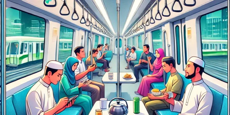 Berbuka Puasa di Dalam LRT Jabodebek, Bisa Banget 🚆🍽️