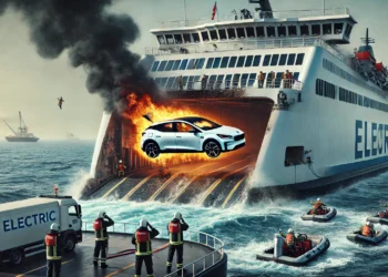 Darurat! Mobil listrik Terbakar di Kapal? Langsung Cemplungin ke Laut