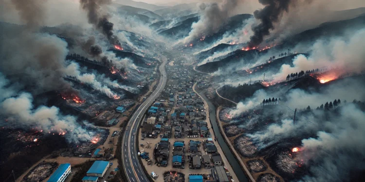 Korea Selatan Dilanda Kebakaran Hutan Terbesar Sepanjang Sejarah! Ribuan Hektare Hangus, Puluhan Orang Tewas