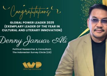 Denny JA Terima Penghargaan Inovasi Budaya dan Sastra di House Of Lords, London