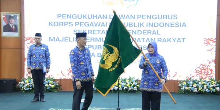 Pengukuhan Dewan Pengurus Korpri MPR RI, Siti Fauziah : Kami Siap Memajukan  Korpri MPR Untuk Memperkuat Bangsa dan Negara
