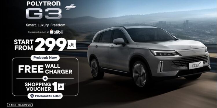 Cuma Rp 5 Juta Bisa Punya Mobil Listrik Gaya, Polytron G3+ & G3 Resmi Bisa Dipesan Eksklusif di Blibli