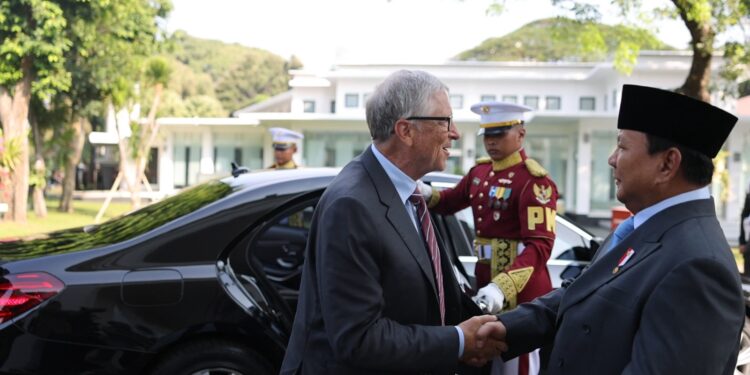 Prabowo Sambut Sang Raksasa Teknologi Bill Gates, Langsung dari Pintu Mobil di Istana Merdeka
