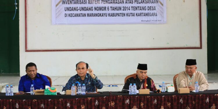 Inventarisasi Materi Pengawasan atas Pelaksanaan Undang-Undang Nomor 6 Tahun 2014 tentang Desa, Komite I DPD RI Kunjungi Kabupaten Kutai Kartanegara