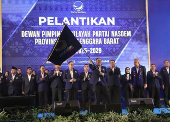 Usai Dilantik Jadi Ketua Nasdem NTB, Saan Mustopa Sampaikan Pesan Khusus Surya Paloh untuk Mori Hanafi