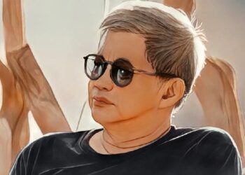 Rocky Gerung Tampil Bersama Perempuan Muda di Acara Resepsi Pernikahan Luna Maya dan Maxime Bouttier