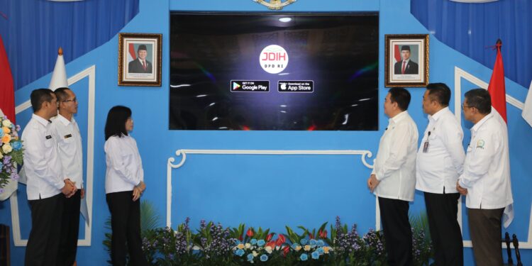 DPD RI Luncurkan JDIH iOS, Produk Hukum DPD RI Ada di Genggaman Tangan