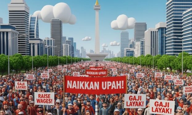 Besok Jakarta Dikepung Demo Buruh, Ribuan Massa Tuntut Kenaikan Upah