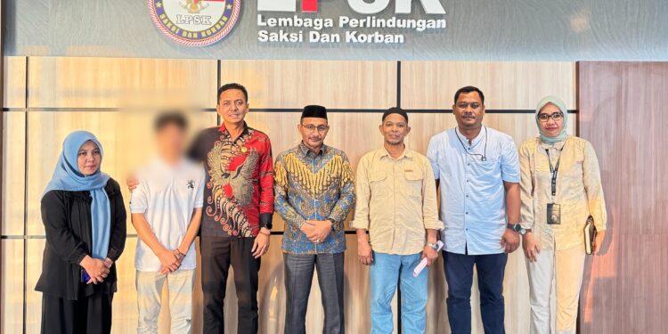 Haji Uma Antar Santri asal Aceh ke LPSK, Korban Tindak Penganiayaan di Pesantren Kabupaten Bogor