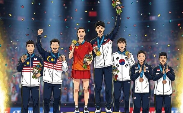 Shi Yuqi & Yamaguchi Raih Tahta, Indonesia Bawa Pulang Perunggu di BWF World Championships 2025