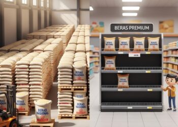 Beras di Indonesia: Stok Aman, Tapi Premium Masih Langka di Ritel Modern