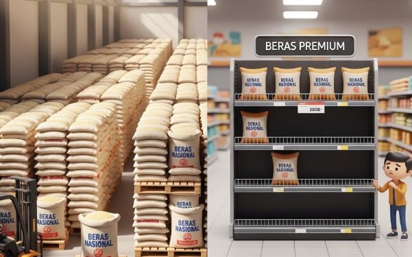 Beras di Indonesia: Stok Aman, Tapi Premium Masih Langka di Ritel Modern
