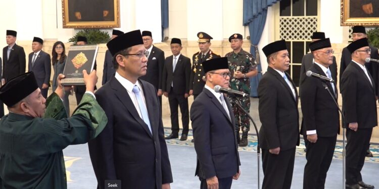 Presiden Prabowo Ganti dan Lantik Sejumlah Menteri Kabinet Merah Putih