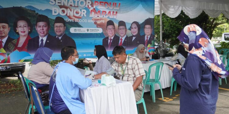 Senator Bangka Belitung Gelar Donor Darah di HUT ke-21 DPD RI