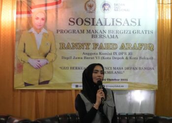Dorong Kesadaran Gizi Masyarakat, Ranny Fadh Arafiq Sosialisasi Program MBG di Kota Depok