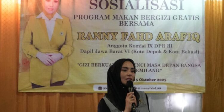 Dorong Kesadaran Gizi Masyarakat, Ranny Fadh Arafiq Sosialisasi Program MBG di Kota Depok