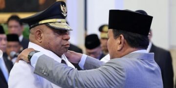 Presiden Prabowo Lantik Matius Fakhiri dan Aryoko Rumaropen sebagai Gubernur dan Wakil Gubernur Papua 2025–2030
