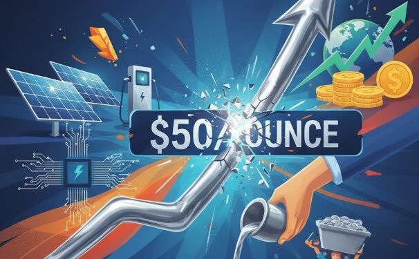 Harga Perak Tembus Rekor Dunia: Sentuh US$51,30 per Ounce, Naik 70% Sejak Awal Tahun