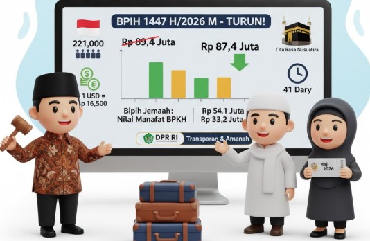 Komisi VIII DPR RI Turunkan BPIH 2026 Jadi Rp87,4 Juta, Lebih Murah Rp2 Juta dari Tahun Lalu