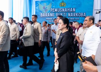 Hadiri Pemusnahan 214 Ton Narkoba, Puan Ingatkan Pentingnya Perlindungan Generasi Muda Demi Indonesia Emas