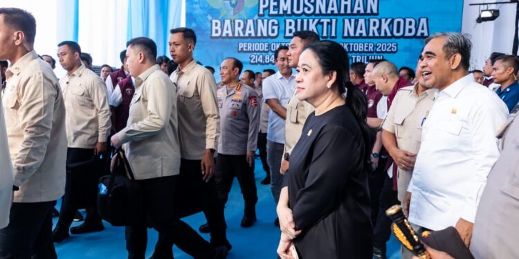 Hadiri Pemusnahan 214 Ton Narkoba, Puan Ingatkan Pentingnya Perlindungan Generasi Muda Demi Indonesia Emas