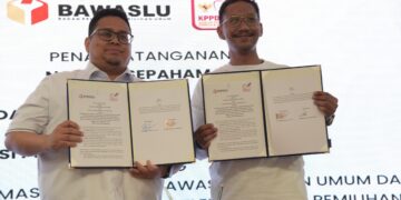 Bawaslu dan Koalisi Pewarta Pemilu Tandatangani Nota Kesepahaman serta Luncurkan Program “Ruang SINEMA” sebagai Wadah Sinergi Humas dan Media