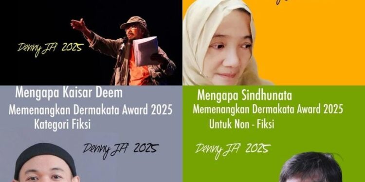 Denny JA Foundation Umumkan Empat Penerima Penghargaan Sastra 2025