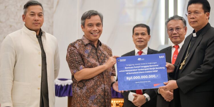 BTN dan HKBP Inisiasi Penyaluran Bantuan Bencana Banjir ke Sumatera Bagian Utara