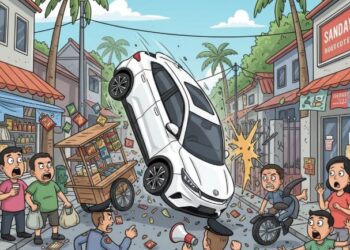 BYD Atto Ngamuk di Priok: Oleng, Nabrak Gerobak, Sampai Pagar Rumah — Warga Sampai Kaget