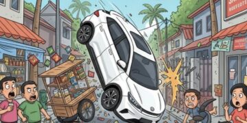 BYD Atto Ngamuk di Priok: Oleng, Nabrak Gerobak, Sampai Pagar Rumah — Warga Sampai Kaget