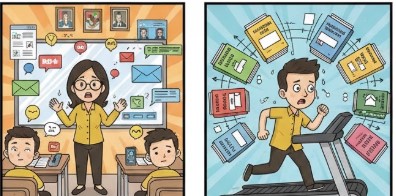 Guru di Era Zaman Now: Pahlawan Pendidikan yang Harus Bertarung dengan Tantangan Digital, Drama Sosial, dan Kurikulum yang Terus Berubah