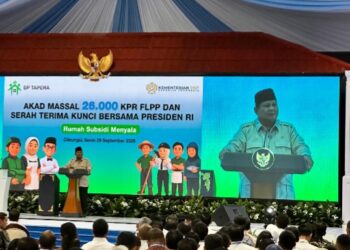 BRI Region 7 Jakarta 2 Hadiri Acara Akad Massal 26.000 KPR FLPP dan Serah Terima Kunci Bersama Presiden RI
